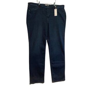 Lane Bryant 26L Plus Size Super Stretch Straight Jeans Long 35" Inseam NWT